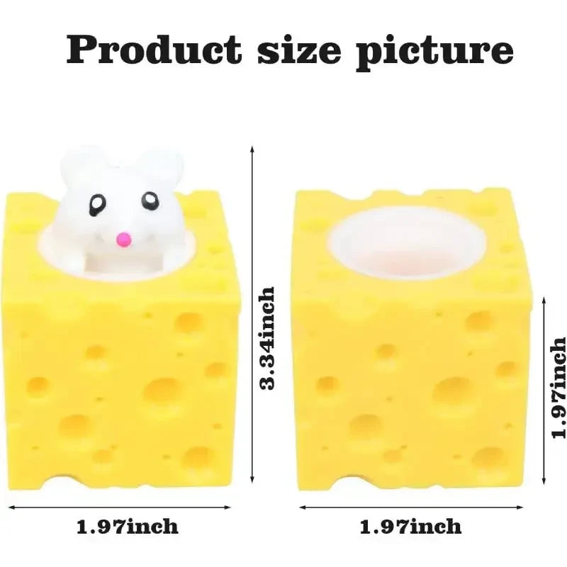 Cheese Mouse Stress Relief Squeeze Toy